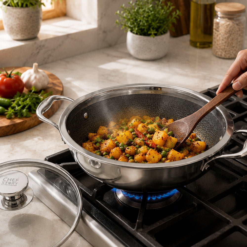 Chef Story Tri-Geo Deep Kadai
