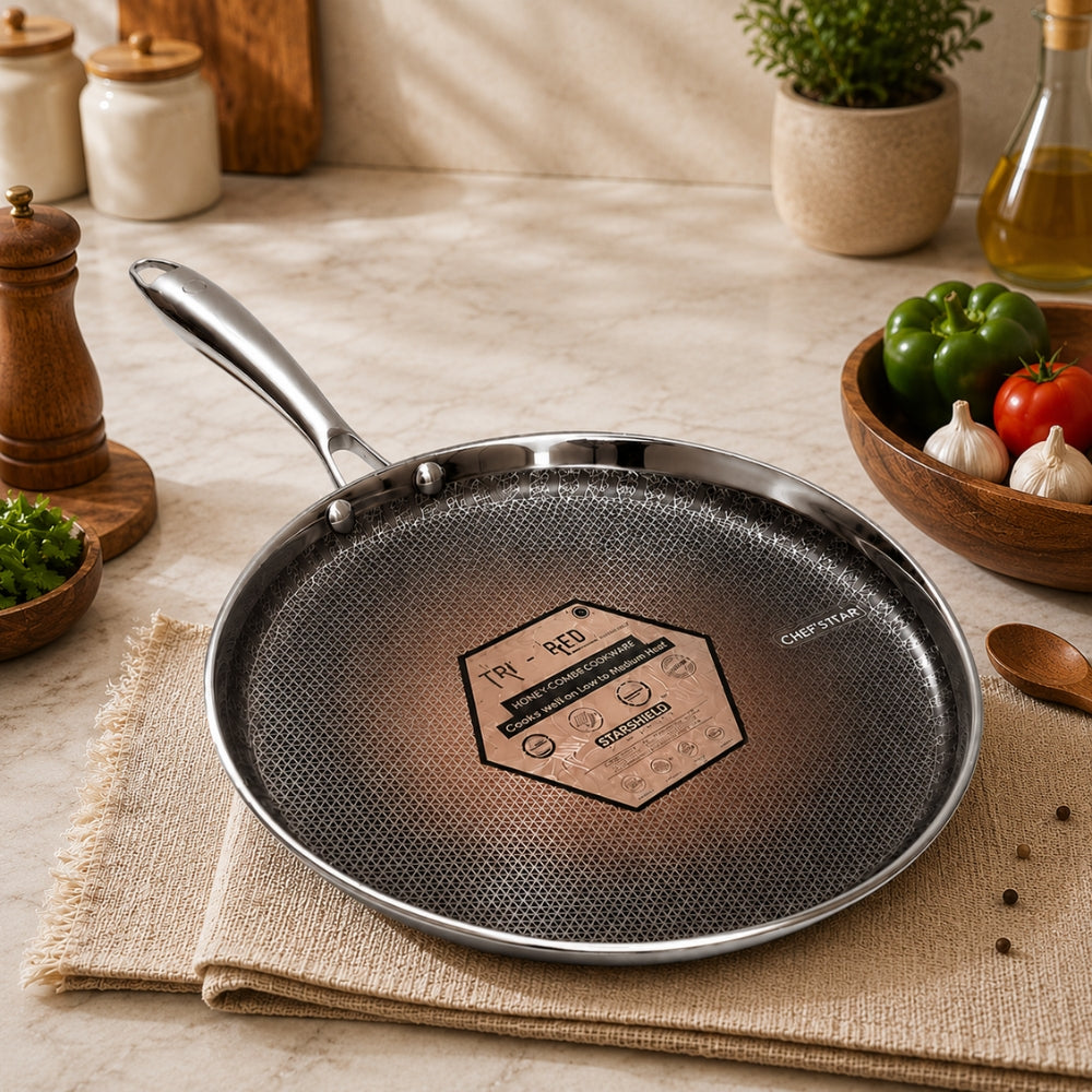 Chef Story Tri-Geo Flat Dosa Tava