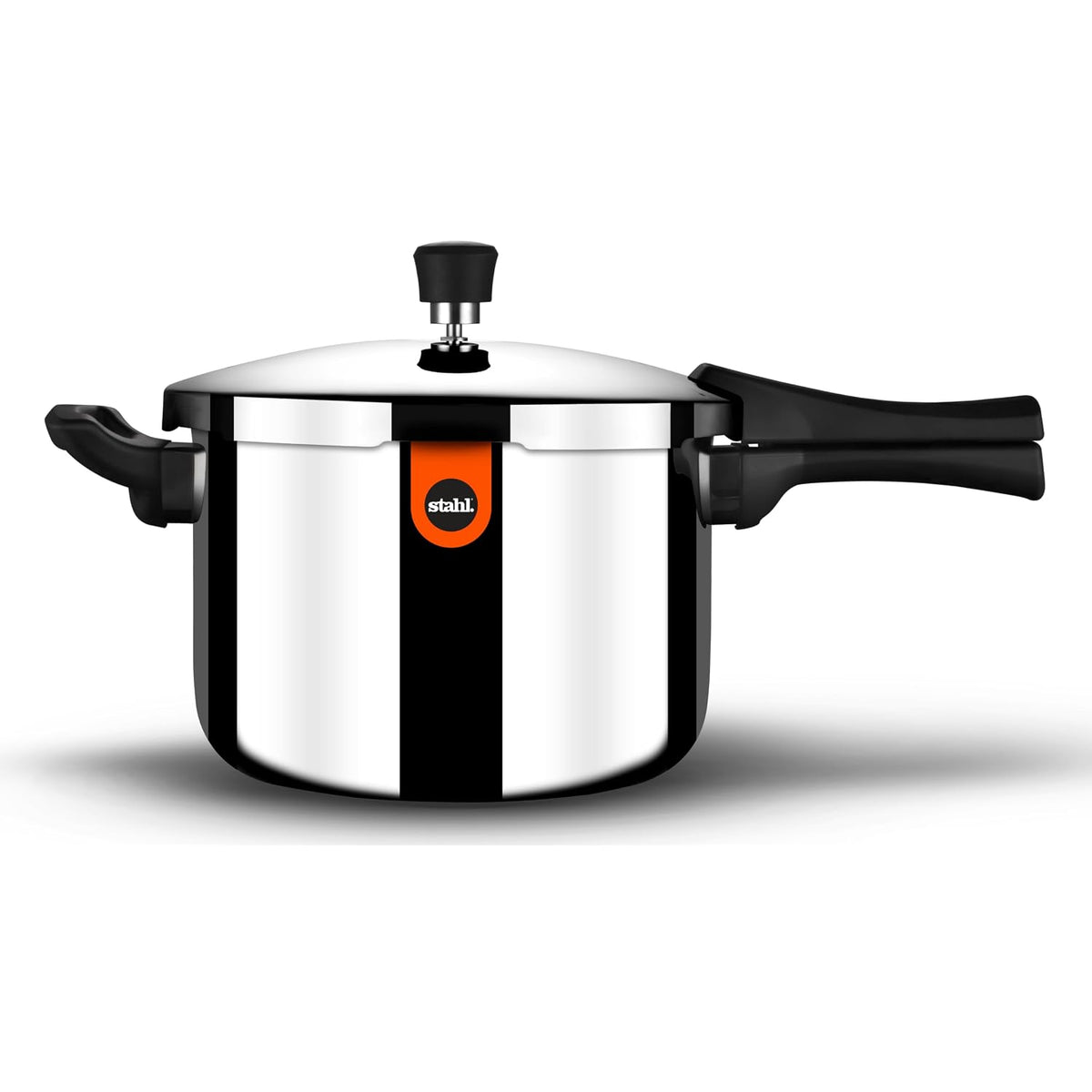 Stahl Xpress Cooker 8 L Triply Pressure Cooker Broad, Induction Cooker, Outer Lid Pressure Cooker, Induction & Gas Stove Compatible, 5 Years Warranty