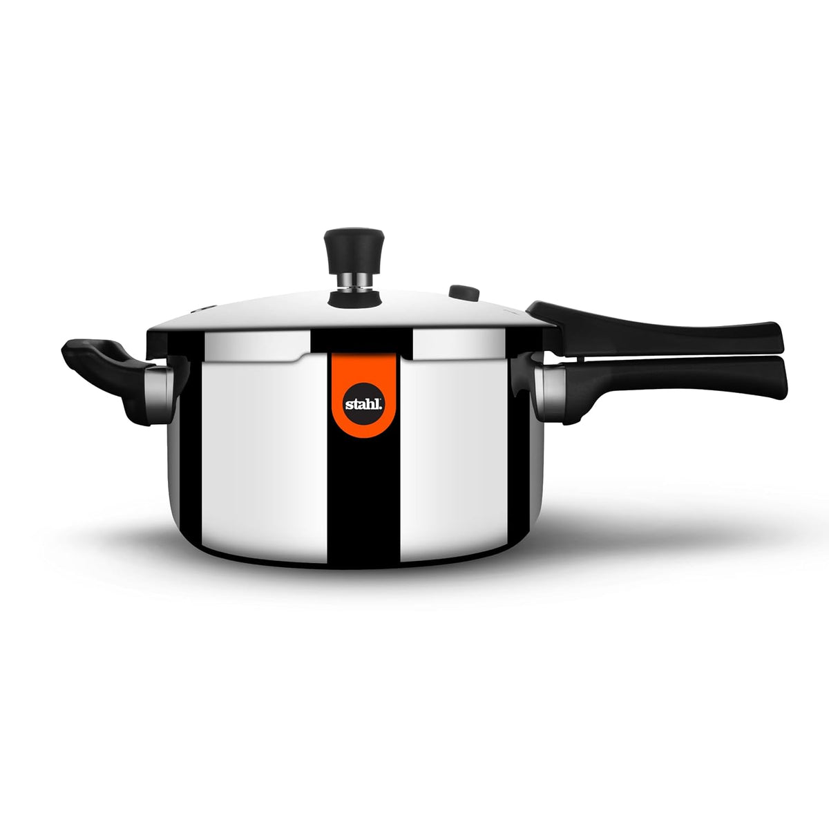 Stahl Xpress Cooker 2.5 L Triply Pressure Cooker Broad, Induction Cooker, Outer Lid pressure cooker, Induction & Gas Stove Compatible, 5 Years Warranty