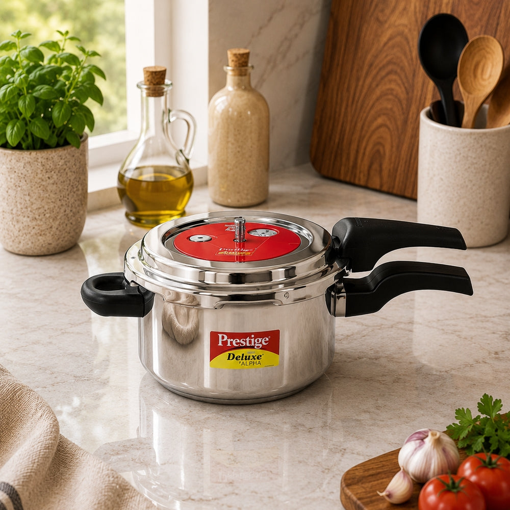 Prestige Deluxe Alpha Svachh Cooker ss