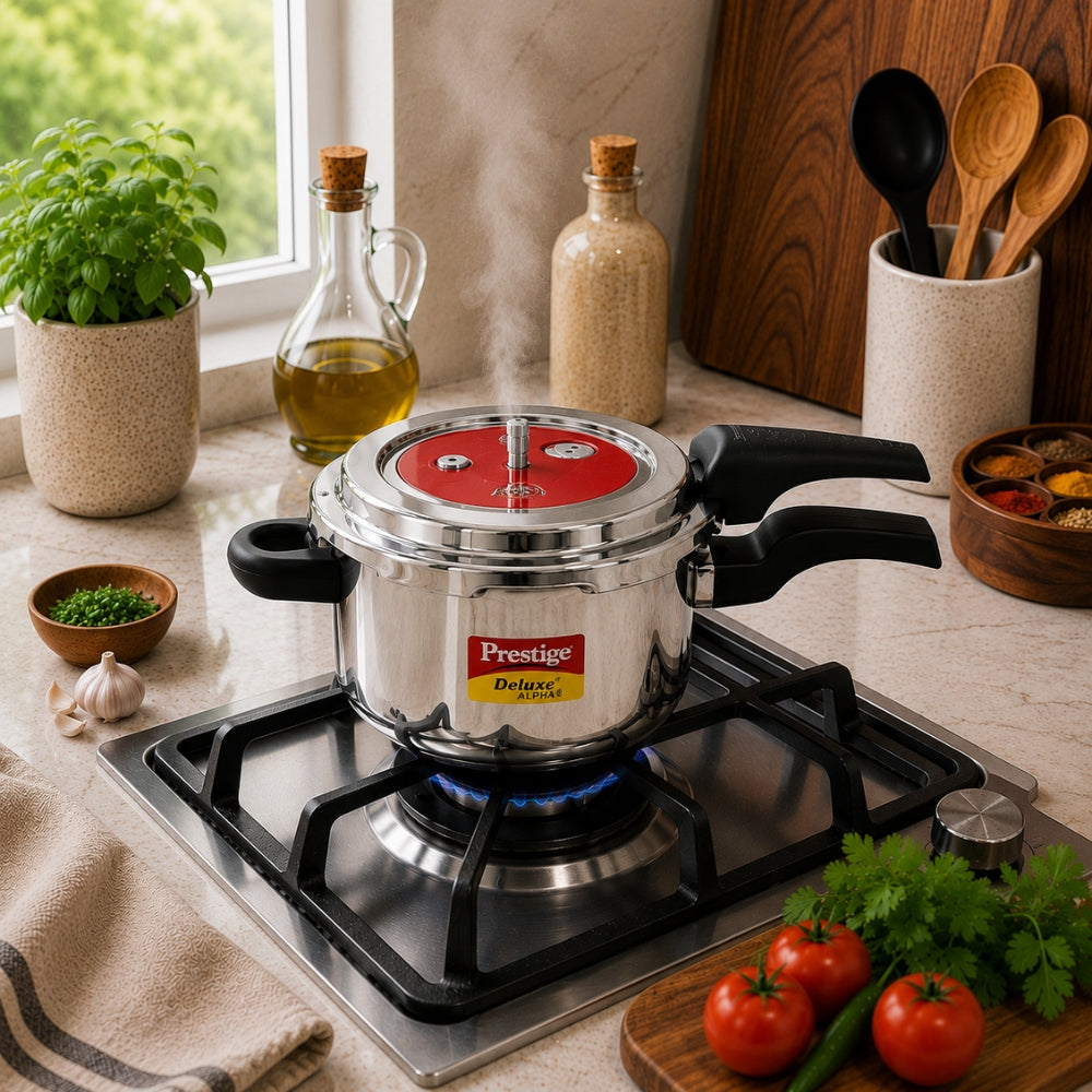 Prestige Deluxe Alpha Svachh Cooker ss